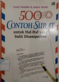 500 Contoh Surat Untuk Hal-Hal Yang Sulit Disampaikan