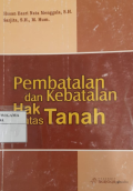 Pembatalan dan kebatalan Hak Atas Tanah